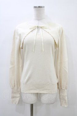 画像1: F&A / フロント開きニットプルオーバー Free OFF WHITE H-26-03-20-1059-LO-TO-NS-ZH