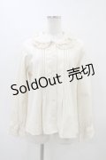 Garden（海外ロリータブランド） / 裏起毛フリルブラウス XL 生成り H-26-03-20-1060-0-BL-NS-ZH