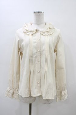 画像1: Garden（海外ロリータブランド） / 裏起毛フリルブラウス XL 生成り H-26-03-20-1060-0-BL-NS-ZH