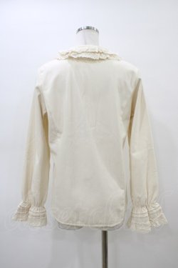 画像2: Garden（海外ロリータブランド） / 裏起毛フリルブラウス XL 生成り H-26-03-20-1060-0-BL-NS-ZH