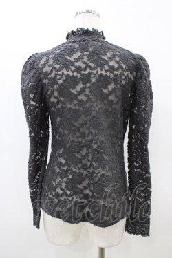 画像2: an another angelus / 総レースパワショルトップス Free BLACK H-26-03-20-1063-CA-TO-NS-ZH