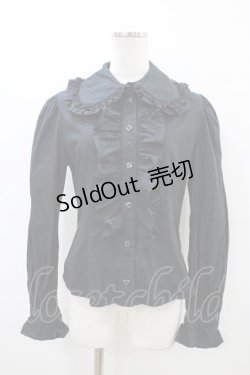 画像1: ALICE and the PIRATES / A/P丸衿ブラウス Free ブラック H-26-03-20-1064-PA-BL-NS-ZH