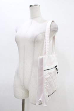 画像2: Maison de FLEUR / コットンフリルスクエアトート  ピンク H-26-03-20-1011-LO-BG-NS-ZH