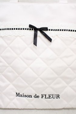 画像3: Maison de FLEUR / コットンフリルスクエアトート  ピンク H-26-03-20-1011-LO-BG-NS-ZH