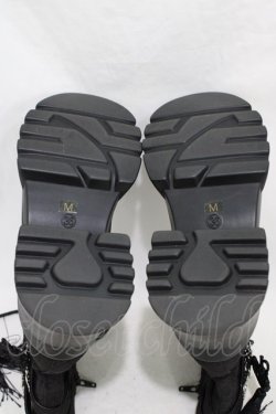 画像3: axes femme POETIQUE / チャイナ釦タンクソールブーツ M ブラック H-26-03-20-1001-AX-SH-NS-ZH