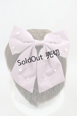 画像2: Maison de FLEUR / パールパーツサテンバレッタ  ピンク H-26-03-20-1002-LO-AC-NS-ZH