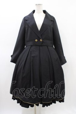 画像1: Soul faith（海外ロリータブランド） / スクールジャンパースカートセット ジャケットXL/ジャンパースカートL ブラック H-26-03-20-1018-0-OP-NS-ZH