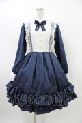 Pina sweetcollection / ローズジャガードワンピース Free ネイビー H-26-03-20-1020-LO-OP-NS-ZH
