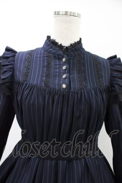 画像4: Hoshibako Works / リリィ・リドル ワンピース(スタンドカラー) M ネイビー H-26-03-20-1022-LO-OP-NS-ZH