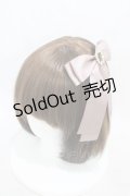 Maison de FLEUR / ビジューサテンリボンバレッタ  モーブ H-26-03-20-1004-LO-AC-NS-ZH