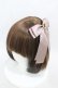 画像1: Maison de FLEUR / ビジューサテンリボンバレッタ  モーブ H-26-03-20-1004-LO-AC-NS-ZH (1)