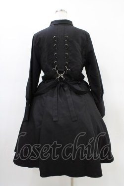 画像2: Favorite / 肋骨ハーネス風シャツワンピース LL ブラック H-26-03-20-1025-LO-OP-NS-ZH