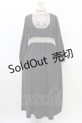 an another angelus / はしごリボンレースヨークワンピース Free BLACK H-26-03-20-1026-CA-OP-NS-ZH