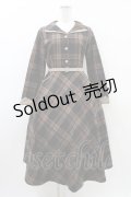 an another angelus / ダブルオープンカラーチェックワンピース Free ブラウン H-26-03-20-1027-CA-OP-NS-ZH