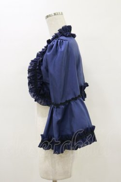 画像3: ATELIER PIERROT / フリルボレロ  ネイビー H-26-03-20-010-EL-TO-KB-ZH