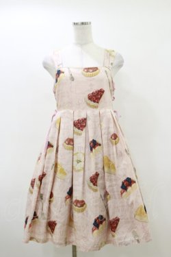 画像1: Leur Getter / Tea Time Tartサイドレースアップキャミワンピース  ピンク H-26-03-20-072-LU-OP-KB-ZH