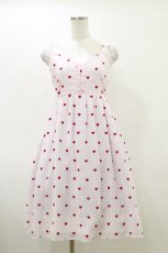 画像1: MILK / レッドハートDollドレス  ベビーピンク×レッドハート H-26-03-20-075-ML-OP-KB-ZH (1)