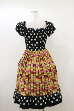 画像2: Dangerous nude / マカロンワンピース  ブラック H-26-03-20-076-PU-OP-KB-ZH