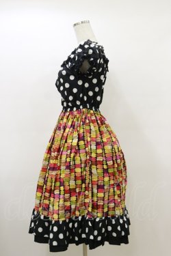 画像3: Dangerous nude / マカロンワンピース  ブラック H-26-03-20-076-PU-OP-KB-ZH