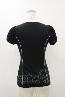 画像2: PEACE NOW / チェリー刺繍パフトップス  ブラック H-26-03-20-012-PU-TO-KB-ZH