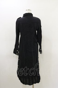 画像2: HELL CAT PUNKS / ダメージガーゼロングシャツ S ブラック H-26-03-20-018-PU-BL-KB-ZH