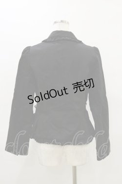 画像2: PEACE NOW / リボン付フリルジャケット  ブラック H-26-03-20-019-PU-JA-KB-ZH