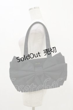 画像1: MILK / Big Ribbon Bag  ブラック H-26-03-20-003-ML-BG-KB-ZH