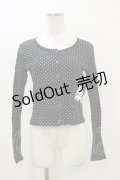 PEACE NOW / エビィちゃんワッペン風ドットカットソーカーディガン  ブラック H-26-03-20-025-PU-TO-KB-ZH