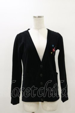 画像1: PEACE NOW / エビィちゃん刺繍カーディガン  ブラック H-26-03-20-026-PU-TO-KB-ZH