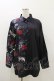 画像1: NieR Clothing / プリント切替シャツ  ブラック H-26-03-20-028-PU-BL-KB-ZH (1)