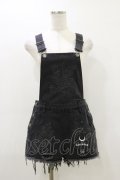KILL STAR /ACKBELL DENIM OVERALLS XS ブラック H-26-03-20-035-SL-PA-KB-ZH