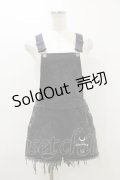 KILL STAR /ACKBELL DENIM OVERALLS XS ブラック H-26-03-20-035-SL-PA-KB-ZH