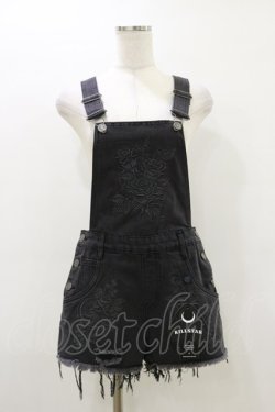画像1: KILL STAR /ACKBELL DENIM OVERALLS XS ブラック H-26-03-20-035-SL-PA-KB-ZH