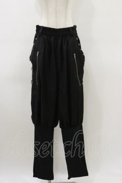 画像1: SEX POT ReVeNGe / 切替サルエル L ブラック H-26-03-20-037-SP-PA-KB-ZH