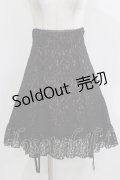 DearMyLove / レース重ねレディフリルスカート 3L ブラック/ピンク H-26-03-21-023-EL-SK-NS-ZH