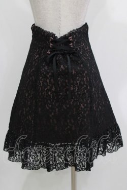 画像3: DearMyLove / レース重ねレディフリルスカート 3L ブラック/ピンク H-26-03-21-023-EL-SK-NS-ZH