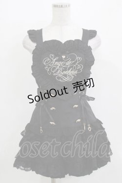 画像1: LIZ LISA / ハートエプロンジャンスカセットアップ Free ブラック H-26-03-21-024-LO-OP-NS-ZH