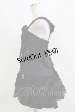 画像2: LIZ LISA / ハートエプロンジャンスカセットアップ Free ブラック H-26-03-21-024-LO-OP-NS-ZH