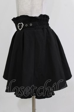 画像2: MA*RS / パールハートバックルサスペンダースカート Free ブラック H-26-03-21-026-EL-SK-NS-ZH