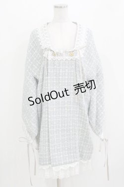 画像1: ZJ Story（海外ロリータブランド） / ツイードジャケット M サックス H-26-03-21-029-LO-JA-NS-ZH