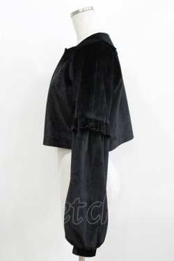 画像2: Mousita（海外ロリータブランド） / スカラップベロアボレロ 表記なし ブラック H-26-03-21-032-PU-TO-NS-ZH