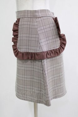 画像2: Ank Rouge / サイドフリル台形ミニスカート M ブラウン H-26-03-21-033-CA-SK-NS-ZH