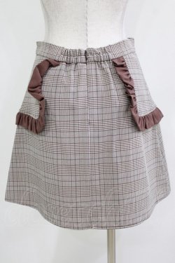 画像3: Ank Rouge / サイドフリル台形ミニスカート M ブラウン H-26-03-21-033-CA-SK-NS-ZH