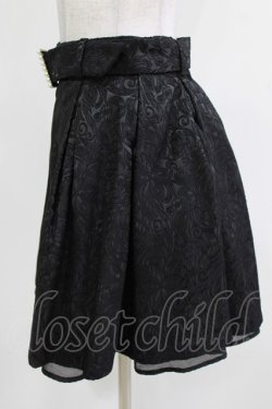 画像2: Ank Rouge / パールバックルベルトJQタックスカート M ブラック H-26-03-21-034-CA-SK-NS-ZH