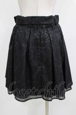 画像3: Ank Rouge / パールバックルベルトJQタックスカート M ブラック H-26-03-21-034-CA-SK-NS-ZH