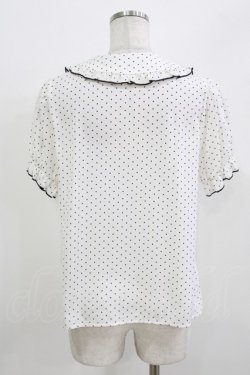画像3: Ank Rouge / リボンタイパフブラウス M オフ/ブラックドット H-26-03-21-040-CA-BL-NS-ZH