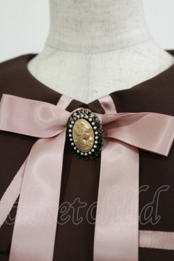 画像3: Ank Rouge / カメオリボンセーラーブラウス M ブラウン/ピンク H-26-03-21-046-CA-BL-NS-ZH