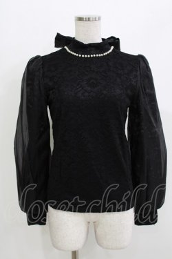 画像1: Ank Rouge / レース M ブラック H-26-03-21-049-CA-TO-NS-ZH