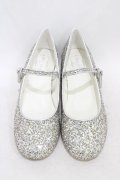 RoseMarie seoir / glitter shoes M/約23.5cm シルバー H-26-03-21-1003-LO-SH-NS-ZH