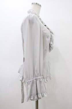 画像3: metamorphose / スタンドカラーフリルキャンディスリーブブラウス サイズ1 グレー H-26-03-21-1037-ME-BL-NS-ZH